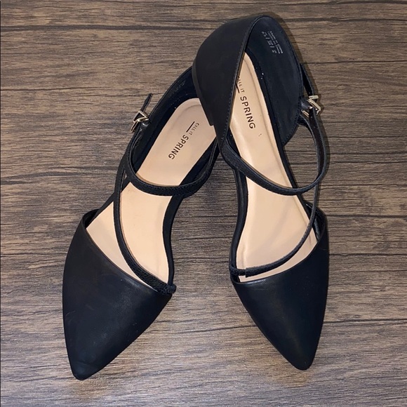 Pointed Toe Strappy Flats 